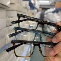 Déstockage : Montures optiques en acétate épais assorties, charnières à ressort, styles durables et tendance, montures de lunettes