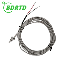 Thermocouple de haute précision K avec installation filetée, capteur de température blindé pour équipement de chauffage