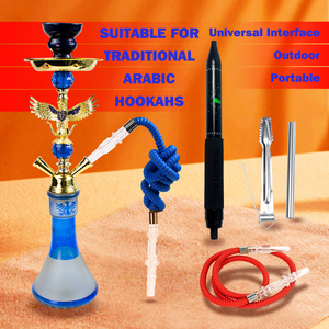 GEEK HOOKAH Tuyau de chicha manuel en métal en forme de cône, style moderne, accessoire pour fumeurs - Product Image 1