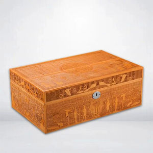 Armoire en bois de cèdre Relief personnalisé Surface de <span class=keywords><strong>parquet</strong></span> Boîte à cigares de luxe - Product Image 5