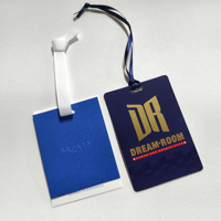 CF-HT25189-Custom sac chaussures prix HangTags avec ficelle étiquettes volantes durables étiquettes pour vêtements vêtements vêtements de marque