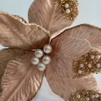 Fleurs artificielles de poinsettia en polyester pour décoration murale intérieure de Noël, taille personnalisée, diverses couleurs, décorations de Noël, fêtes