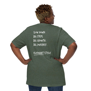 T-shirt brodé en coton Think Ocean Elephant Aspirations - Product Image 2