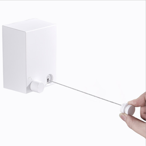 Tendedero telescópico sin perforaciones para ropa, artefacto para colgar ropa, ventanas de interior y exterior, retráctil - Product Image 1