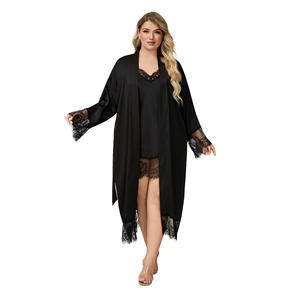 <span class=keywords><strong>2025</strong></span> nouveau pyjama en soie glacée pyjamas de couleur unie pyjamas licou sexy pyjamas pour femmes - Product Image 4