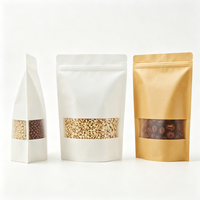 Sachet Doypack en Papier Kraft Qualité Alimentaire, Impression Personnalisée, Scellé, pour Fruits Secs, Céréales, Snacks, Biscuits, Vente en Gros
