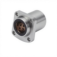 Boulon linéaire sans huile à bride allongée en acier inoxydable, avec revêtement extérieur en graphite et intérieur en cuivre, usiné CNC pour applications de fraisage et de résistance à l'usure