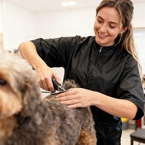 Bata de Peluquería Canina Impermeable de Alta Calidad con LOGO Personalizado, Unisex, Antiestática, con Cremallera Completa, Chaqueta para Barberos y <span class=keywords><strong>Peluqueros</strong></span>, Hombres y Mujeres - Product Image 5