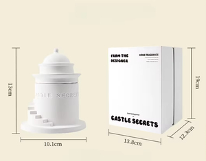 Vela de Cera de Soja de Alta Gama con Aroma a Té para Niñas, Hecha a Mano, Moderna, Resistente al Fuego, con Diseño Creativo de Castillo de Yeso, para el Día de San Valentín - Product Image 6