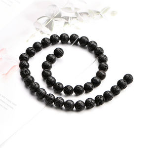 Perles <span class=keywords><strong>de</strong></span> <span class=keywords><strong>pierre</strong></span> usine <span class=keywords><strong>pas</strong></span> <span class=keywords><strong>cher</strong></span> <span class=keywords><strong>pierre</strong></span> <span class=keywords><strong>de</strong></span> <span class=keywords><strong>lave</strong></span> perles rondes pour bracelet - Product Image 1