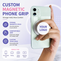 Support de téléphone magnétique en acrylique personnalisé, style dessin animé mignon, support de téléphone pour iPhone, accessoires pour smartphone