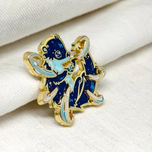 Personalizado de alta calidad <span class=keywords><strong>anime</strong></span> solapa pin insignias nutria animal marino azul a granel esmalte pines para la venta - Product Image 4
