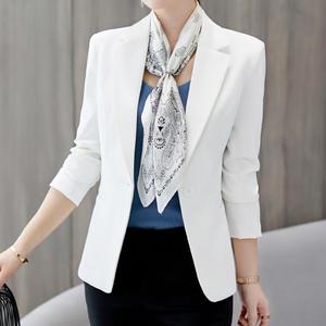 Traje de Moda Otoñal para Mujer, Casual, de 1 Botón, Color Sólido, Manga Larga, Tejido - Product Image 6