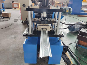 공장용 금속 아연 지붕 강판 롤러 셔터 도어 레일 가이드 롤 성형기 - Product Image 4