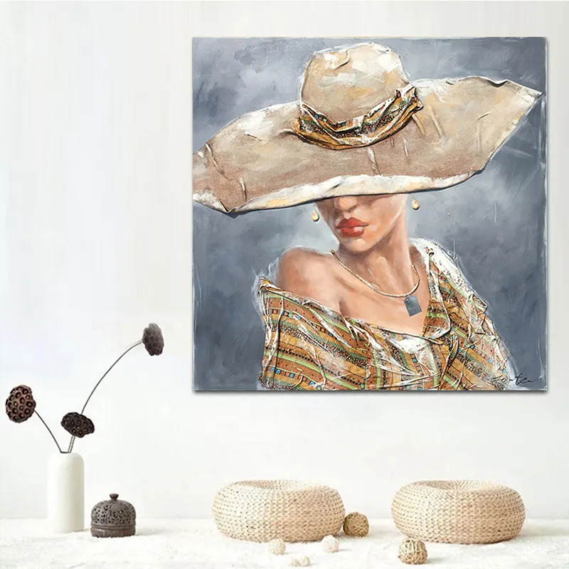 Modern And Contracted Wall Art Painting Home Decor Wall Art Work Portrait Pictures Hand-painted Oil Canvas Prints