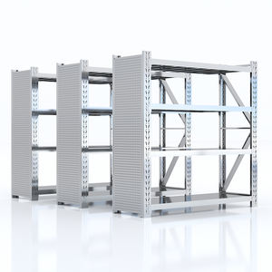 מתכוונן נירוסטה מחסן מדף אחסון מתכת מדף מזרק עבור ערמה מדפים & מדפים - Product Image 5