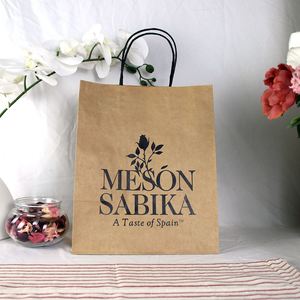 Bolsas de Papel Kraft Blancas de Lujo para Regalos y Compras, Personalizadas con Logotipo, al por Mayor - Product Image 6