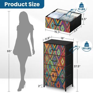 Tocador de <span class=keywords><strong>Talavera</strong></span> mexicana para dormitorio, 4 cajones, organizador de almacenamiento de azulejos de porcelana, muebles de dormitorio, decoración del hogar en Stock - Product Image 2