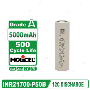 Sel Silinder Molicel 3.7V 5000mAh NMC 21700 Asli untuk Model RC Berdaya Tinggi - Product Image 3