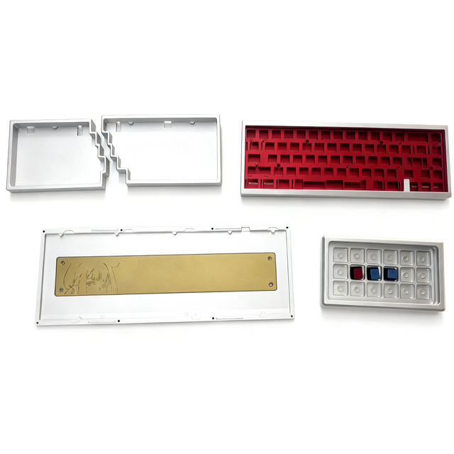 Yecheng Oem Custom Machining Keyboard Cnc Anodized Aluminum Machining Mechanical Gaming Keyboard Case