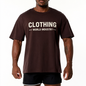 Vêtements unisexes streetwear de qualité supérieure, surdimensionnés, à épaules tombantes, en coton sergé, écologiques, respirants, imprimés sur mesure, pour l'industrie mondiale - Product Image 1