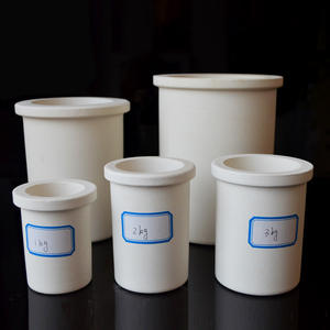 بوتقة صهر سيراميكية من البلاتين والكوارتز لصهر وتنقية الذهب والفضة والنحاس الأصفر، سعة 1 كجم/2 كجم/4 كجم - Product Image 1