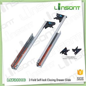 Linsont métal mundermount <span class=keywords><strong>coulisses</strong></span> <span class=keywords><strong>à</strong></span> <span class=keywords><strong>galets</strong></span> mécanisme coulissant pistes pour tiroirs - Product Image 2