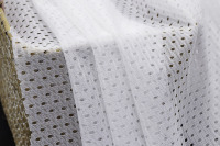 Tissu tricoté en maille perforée respirante 100 % polyester 65 g/m² imprimé pour vêtements de sport, sacs, chaussures et matériaux de matelas composites