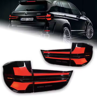Luces Traseras LED Secuenciales Dinámicas CREULI, Nuevo Estilo Ahumado, Plug and Play, Luz de Freno Trasera para BMW X5 F15 14-18