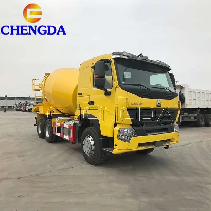 New And Used Heavy Duty Sinotruk HOWO EURO2 A7 420hp 6*4 Concrete Mixer Truck For Sale