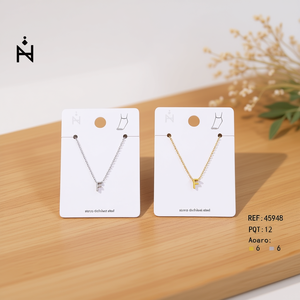 Chaîne de cheville en acier inoxydable lettre F, design minimaliste pour femme, bijoux tendance - Product Image 3