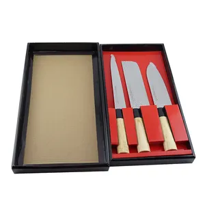 Japanese Kitchen Knife Set Sushi Knife Santoku Knife Hammered Blade