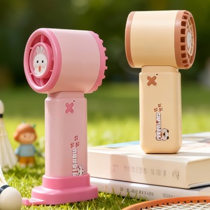 LingPan Portable Handheld <b>Fan</b> With <b>Stand</b> Rechargeable Battery 5W DC Motor Three Speeds For Desk Use - Product Image 4