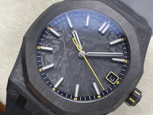 Montre mécanique de plongée de luxe de qualité supérieure, étanche, 41 mm, mouvement ETA 4302 de l'usine DIW, 15500 NTPT Carbon VOIDLINE - Product Image 3