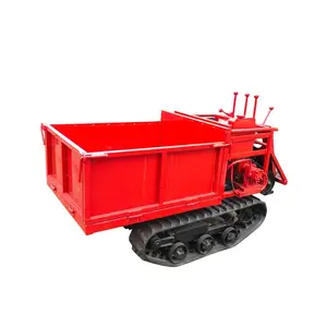 Mini autocarro con cassone ribaltabile del trattore cingolato per agricoltura e uso della montagna