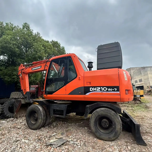 Excavadora de Ruedas Usada Doosan DH210W-7 con Motor, Caja de Cambios y Engranajes - 21 Toneladas de Peso Operativo para Uso en Construcción - Product Image 5