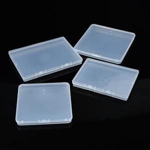 Caja de almacenamiento rectangular transparente de Pp con tapa, organizador de oficina a prueba de polvo para documentos, contenedor de almacenamiento de tarjetas de visita - Product Image 4