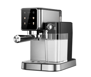 Professional Hot selling Steam Espresso And Cappuccino Maker Stainless Steel Coffee Maker Espresso Machine with milk tank