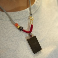 Pendentif en météorite de fer authentique du nord-ouest de l'Afrique, pendentif en météorite d'harmonie cosmique, bijoux