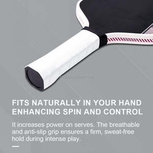 Paleta de Pickleball Portátil sin Bordes de Fibra de Carbono <span class=keywords><strong>Ben</strong></span> Johns Pro IV 16mm T700 Gen4, 16*8 Pulgadas, 16mm/14mm Estándar, 225+5g, 1 Pieza, Blanca - Product Image 5