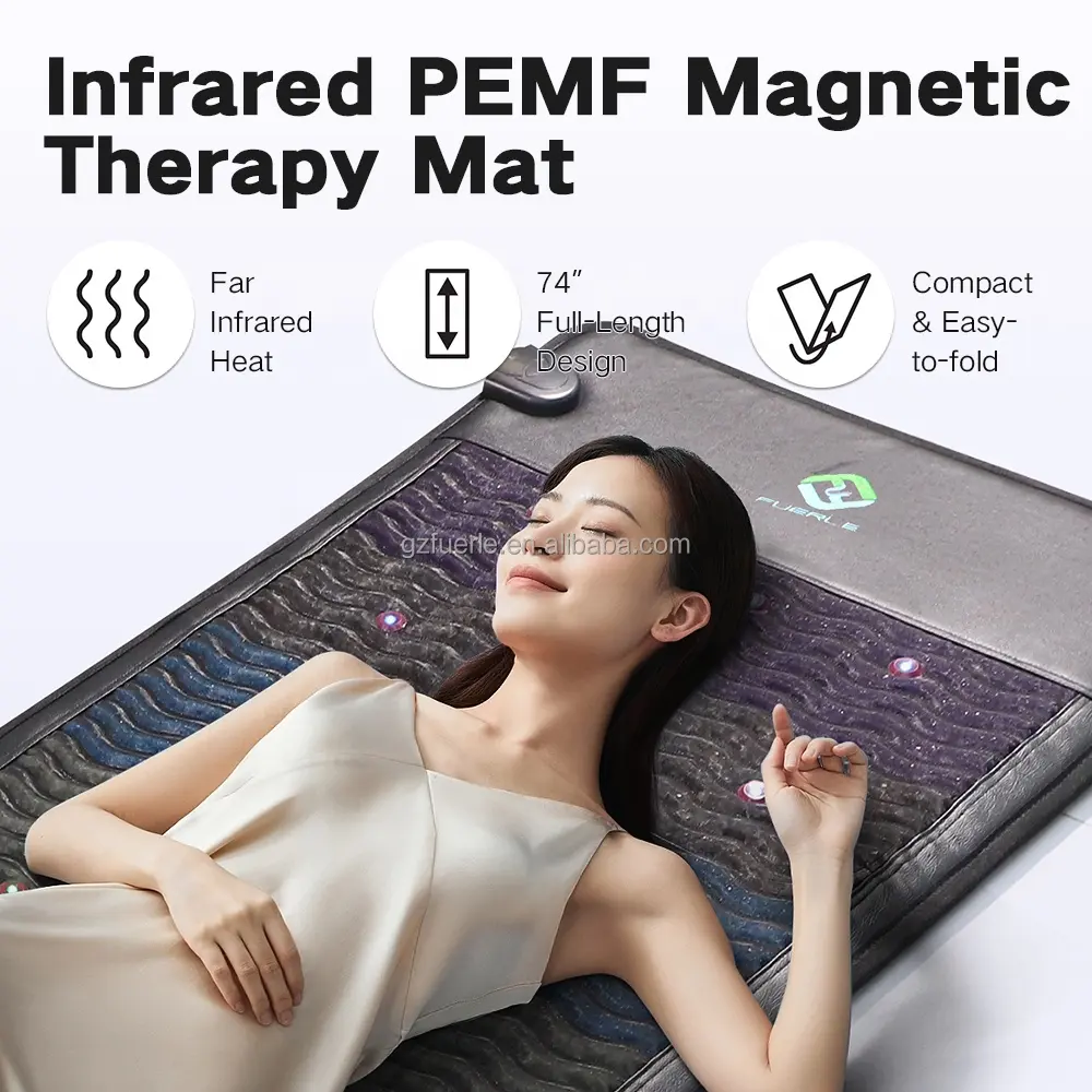 7クリスタルPEMF翡翠マットレス遠赤外線および負イオンomi pemf磁気療法マット