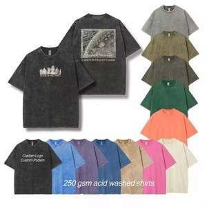 Camiseta sin mangas para hombre, estilo retro, estampada, oversize, con lavado ácido, estilo urbano, con efecto desgastado y diseño a cuadros, personalizada, 100% algodón, 260 gramos, tejido de punto. - Product Image 1