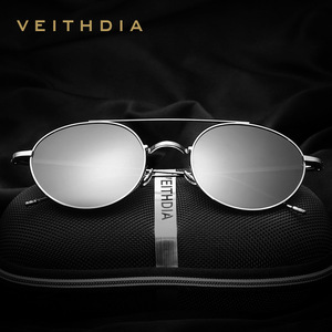 Veithdia Unisex Aviator Sunglasses Metal <b>Frame</b> TAC Lens UV400 Protection Type 3 Sunshades - Product Image 1