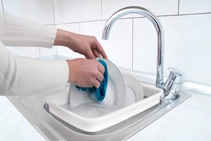 Bassin de lavage pliable de haute qualité bassin de lavage de voyage épaissi Portable pliant pour <span class=keywords><strong>caravane</strong></span> - Product Image 2