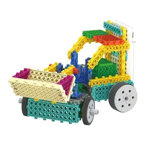B/O דחפור לבני צעצוע חינוך צעצועי פלסטיק בניין צעצועים לילדים לילדים