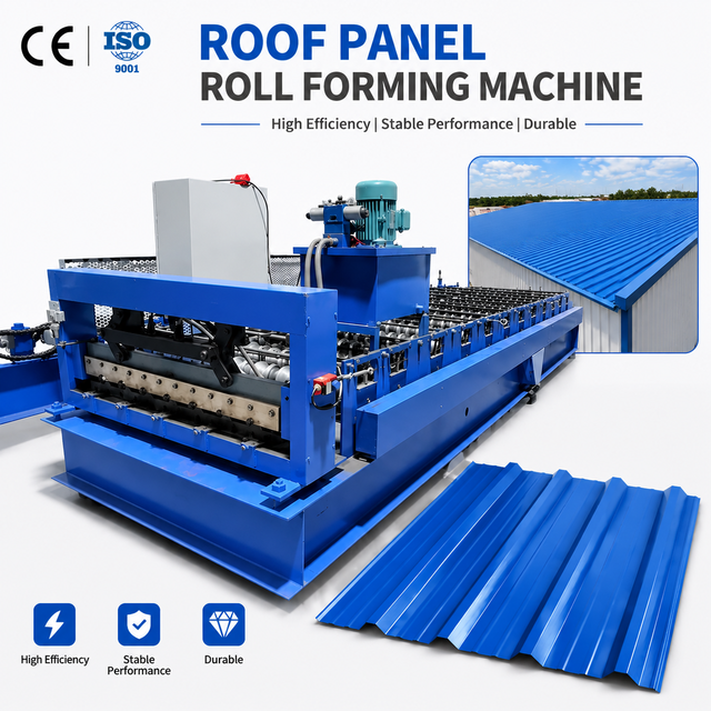Customized Trapezoidal Roof Panel Roll Forming Machine TR4 TR5 TR6 IBR Roll Forming Machine Metal Sheet Profile Machine