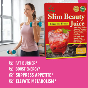 Poudre de <span class=keywords><strong>jus</strong></span> de fruits minceur aux herbes, complément alimentaire pour régime, détox ventre plat, perte de poids, <span class=keywords><strong>jus</strong></span> amincissant à la fraise - Product Image 5