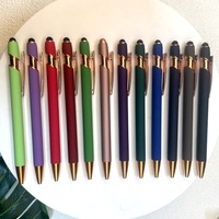 Roségouden Maggi Pen Spot Aluminium Staaf Balpen Groothandel Pers Metalen Middelgrote Oliepen Mat Grensoverschrijdend 1.0Mm Schrijflogo