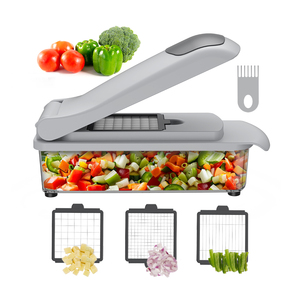 Vente en gros d'usine Outils de cuisine multifonctionnels <span class=keywords><strong>Mandoline</strong></span> manuelle tout-en-un pour hacher les oignons et les légumes - Product Image 2