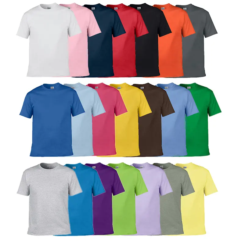 T-Shirt da uomo di vendita calda 2023 T-Shirt Oversize T-Shirt bianca Plus Size T-Shirt da uomo in cotone colorato di alta qualità